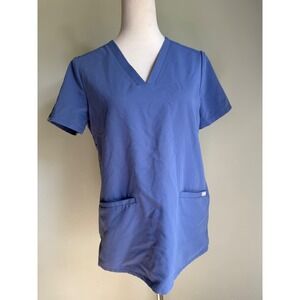 FIGS Technical Collection Casma Scrub Top big sky 1525 Short Sleeve Small 3 pock